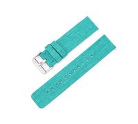 ROWCES 12mm 14mm 16mm 18mm 20mm 22mm Nylon Canvas Uhrenarmband Wasserdichtes Uhrenarmband Uhrenzubehör, Grün, 20mm