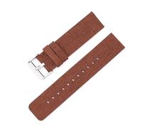 ROWCES 12mm 14mm 16mm 18mm 20mm 22mm Nylon Canvas Uhrenarmband Wasserdichtes Uhrenarmband Uhrenzubehör, Braun, 12mm