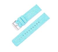 ROWCES 12mm 14mm 16mm 18mm 20mm 22mm Nylon Canvas Uhrenarmband Wasserdichtes Uhrenarmband Uhrenzubehör, Blau, 20mm