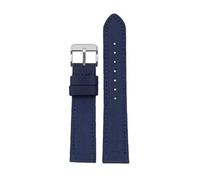 ROWCES 18mm - 24mm Nylon + Leder-Armband für Herren, wasserdichtes Canvas-Uhrenarmband, Herren-Ersatzarmband, 23mm