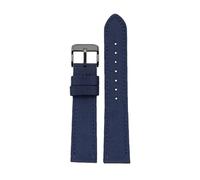 ROWCES 18mm - 24mm Nylon + Leder-Armband für Herren, wasserdichtes Canvas-Uhrenarmband, Herren-Ersatzarmband, 22mm