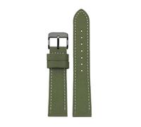 ROWCES 18mm - 24mm Nylon + Leder-Armband für Herren, wasserdichtes Canvas-Uhrenarmband, Herren-Ersatzarmband, 23mm