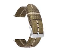 ROWCES Gewebtes Nylon-Uhrenarmband, 18mm, 20mm, 22mm, 24mm, Edelstahl-Schnalle, Schnellverschluss-Uhrenarmband, 22mm