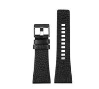 ROWCES Große Uhrenarmbänder für Herren, 24mm, 26mm, 28mm, 30mm, 32mm, schwarz/braunes Leder-Uhrenarmband, 32mm