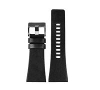 ROWCES Großes Herren-Uhrenarmband aus Leder, 24mm - 32mm, schwarz-braunes Ersatzarmband, 28mm
