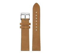 ROWCES Handgefertigtes Wildleder-Uhrenarmband, Edelstahl-Schnalle, 16mm, 18mm, 20mm, 22mm, 16mm