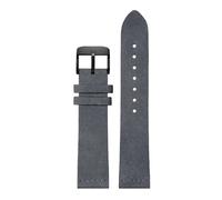 ROWCES Handgefertigtes Wildleder-Uhrenarmband, Edelstahl-Schnalle, 16mm, 18mm, 20mm, 22mm, 18mm
