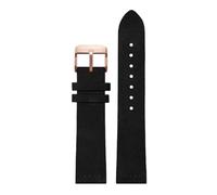 ROWCES Handgefertigtes Wildleder-Uhrenarmband, Edelstahl-Schnalle, 16mm, 18mm, 20mm, 22mm, 20mm