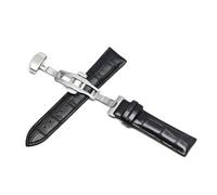 ROWCES Leder-Uhrenarmband, 12mm - 24mm, faltbare Schließe, Uhrenarmband, Ersatzzubehör, 22mm