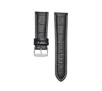 ROWCES Leder-Uhrenarmband, 18mm - 28mm, Dornschließe, Herren-Lederarmband, allgemeines Uhrenarmband, 23mm