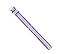 ROWCES Nylon-Uhrenarmband, 12mm - 22mm, gestreift, Segeltuch, wasserdicht, Uhrenarmband, Uhrenzubehör, 16mm