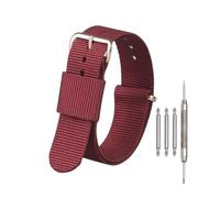 ROWCES Nylon Uhrenarmband 16mm 18mm 19mm 20mm 22mm Herren Damen Uhrenarmband Uhrenzubehör, 14mm