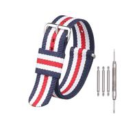 ROWCES Nylon Uhrenarmband 16mm 18mm 19mm 20mm 22mm Herren Damen Uhrenarmband Uhrenzubehör, 20mm