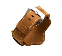 ROWCES Retro Lederarmband Herrenuhr Ersatzarmband 20mm 22mm 24mm 26mm Braun/Schwarz mit Matte, 20mm