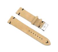 ROWCES Vintage-Uhrenarmbänder aus Wildleder, 18mm, 20mm, 22mm, 24mm, Ersatzarmband für Uhrenzubehör, 22mm