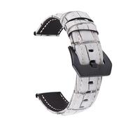 ROWCES Vintage-Uhrenarmband aus Leder, 20mm - 26mm, Ersatzarmbänder für Herrenuhrenzubehör, Grau, 24mm