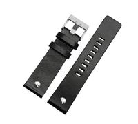 ROWCES Vintage-Uhrenarmband aus Leder, Ersatzarmband, 22mm - 30mm, mit Dornschließe aus Edelstahl, 30mm