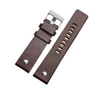 ROWCES Vintage-Uhrenarmband aus Leder, Ersatzarmband, 22mm - 30mm, mit Dornschließe aus Edelstahl, 30mm