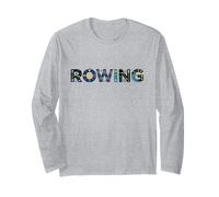 Rowing Life Team Women Men Crew Racing Graphic Regatta Langarmshirt