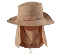 RoxNvm Sonnenhut Herren, Safari Hut Herren mit Nackenschutz, UPF 50+ Anglerhut, Faltbare Unisex Wanderhut, Tropenhut mit Breiter Krempe, Sommerhut Dschungelhut Buschhut für Angeln Camping (Khaki)