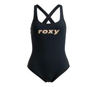 Roxy Active - Cross Back One-Piece Swimsuit for Women - Hinten überkreuzter Badeanzug - Frauen - M - Schwarz.