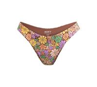 Roxy - Women's All About Sol High Leg Moderate - Bikini-Bottom, Gr. S, bunt (RootBeerAllAboutSolMini)