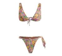 Roxy All About Sol Elong Tri Bikini S Root Beer All About Sol Mini