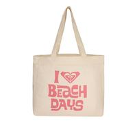 Roxy Baumwoll-Tragetasche, für den Alltag, Strand, Reisen, Urlaub, wiederverwendbar, leicht, Anti Bad Vibes - Beach Days, One Size, Baumwoll-Tragetasche, für den Alltag, Strand, Reisen, Urlaub