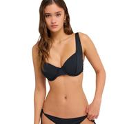 Triangel-Bikini-Top ROXY "Beach Classics", Damen, Gr. L, Cup B, grau (anthrazit), 85% Polyester, 15% Elasthan, Bikini-Oberteile (91737350-L) anthrazit