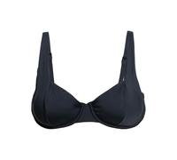 Triangel-Bikini-Top ROXY "Beach Classics", Damen, Gr. XS, Cup B, grau (anthrazit), 85% Polyester, 15% Elasthan, Bikini-Oberteile (91737350-XS) anthrazit