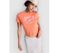 T-Shirt ROXY "Beach Love", Damen, Gr. XL, orange (camellia), Obermaterial: 100% Baumwolle., Shirts T-Shirt (28521968-XL) camellia