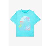 Roxy - Kid's Eveoversize Washed - T-Shirt, Gr. 140-146 10 Years - M, türkis (AquaSplash)