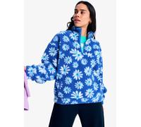 Roxy Jive Talking Bonded - Half-Zip Polar Fleece for Women - Fleece mit Reißverschlusskragen - Frauen - L - Blau.