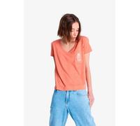 Roxy - Bekleidung Laguna Green V Neck - orange - Größe M