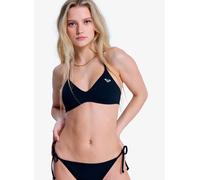 Triangel-Bikini-Top ROXY "Solid Essentials", Damen, Gr. S, Cup B, anthrazit, Obermaterial: 85% Microfaser, 15% Elasthan;, Bikini-Oberteile (54844810-S) anthrazit
