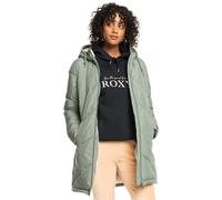 Roxy Better Weather - Länger geschnittene Steppjacke mit Kapuze für Frauen Grün