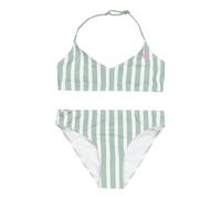 Roxy - Girl's Bico Active Triangle Bra Set - Bikini, Gr. 116 6 Years, weiß/grau (BasilActiveRgStripe)