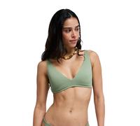 Triangel-Bikini-Top ROXY "Roxy Love Elongated Tri", Damen, Gr. M, Cup B, oil grün, Obermaterial: 91% Nylon, 9% Elasthan;, Bikini-Oberteile (31609725-M) oil grün