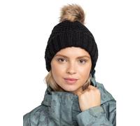 Roxy Mütze Blizzard - Damen Beanie mit Krempe - One Size - True Black (2025)