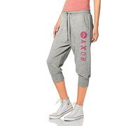 Roxy Damen 3/4 Sweathose mit Print (Grau, S (36))