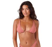 Roxy Damen Adjustable Straps, Removable Pads, UPF 50+, Quick-Dry, Swimwear Top, Beachwear Bikini, Canyon Rose, XS
