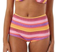 Roxy Damen Boy Short UPF 50+, Quick-Dry, Stretch Fabric, Swimsuit Bottom, Surf & Beachwear Bikini-Unterteile, Mehrfarbig/Meereswellen (Ocean Tides), S
