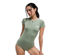 Roxy Damen Essentials Zipped Cs Onesie T-Shirt, Grün (Oil Green), XS