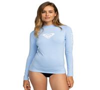 Roxy Damen Fitted Rashguard - UPF 50+, Compression Fit, Surf, Hiking, Volley, Workout, Yoga, Quick-Dry Swim Shirt Bikinioberteil, Bel Air Blue, XS