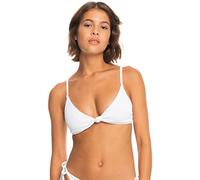 Roxy Damen Geripptes Love The Surf geknotetes Bikinioberteil Bikini, Bright White, S