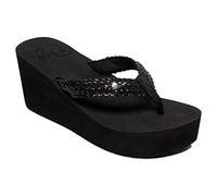Roxy Damen Mellie Iii Sandale, Black, 37 EU