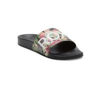Roxy Damen Slippy Sandale, Black/PINK/Soft Lime, 40 EU