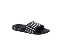 Roxy Damen Slippy Sandale, Black White Checker, 42 EU
