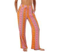 Roxy Damen Strandhose Casual Kordelzug Elastische Taille Tavel Alltagskleidung Sommerhose, Mehrfarbig/Meereswellen (Ocean Tides), M