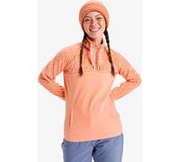 ROXY Damen Sweatshirt SAYNA HALF ZIP PEACH PINK ROXYGRAM TONAL L
